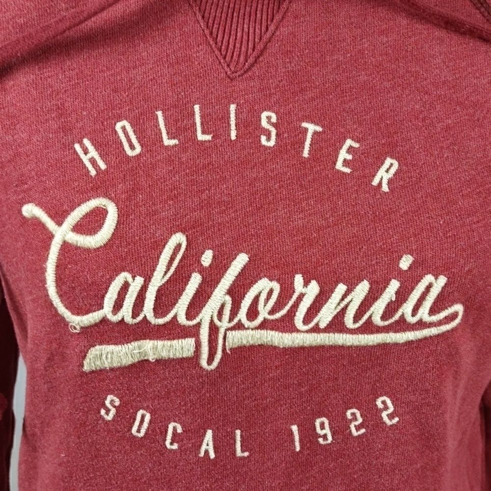 Hollister California Maroon Hoodie - Picture 2 of 6